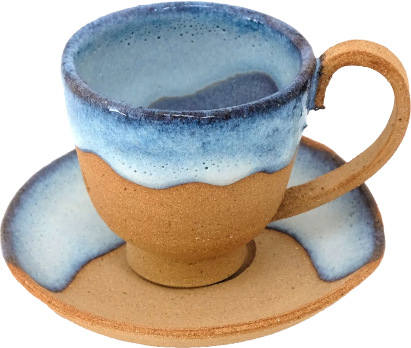 Tasse grès voisine Image tasse et soucoupe